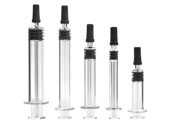 Seringa não descartável plástica do vidro de Borosilicate 200cc do atuador