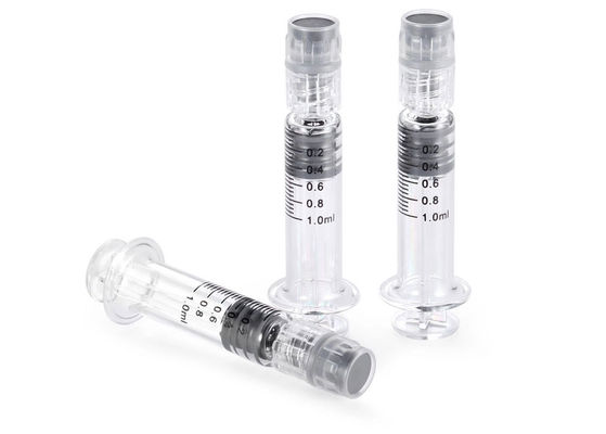 Óleo que reenche a seringa de vidro da orelha do fechamento do atuador 50ml Luer do metal