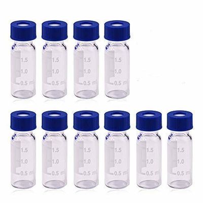 Septos do silicone de Vial Tight 20mmWhite Ptfe do vidro de Borosilicate