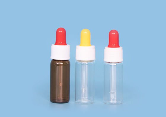 Garrafas farmacêuticas do conta-gotas de olho 5ml do quadrado liso elaborado