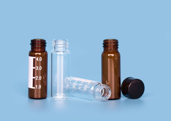 GCA biomedicável Amber Glass Vials do ml GPI do reagente 3 do RUÍDO 1mm