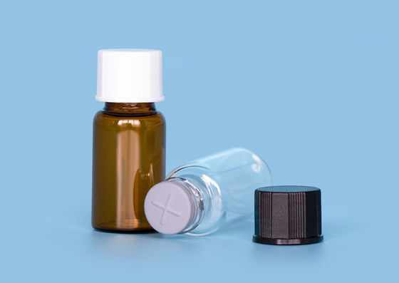Produto químico composto tubos de ensaio de vidro da amostra de 2 onças 60ml