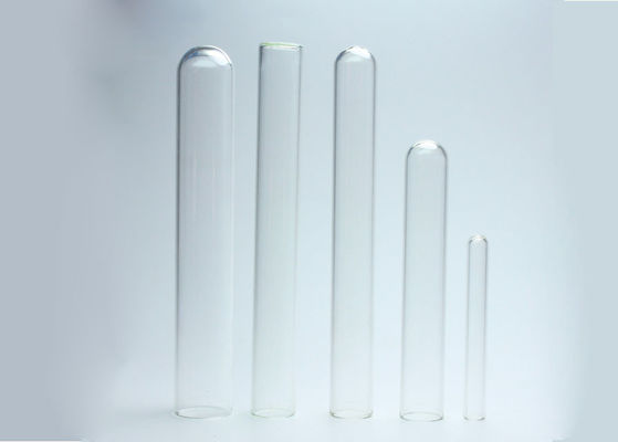 Borosilicate 3,3 tubos de ensaio de vidro inferiores lisos de 6x50mm YBB