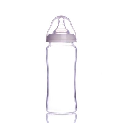 Garrafa de bebê de nutrição do vidro de Borosilicate do tampão de parafuso 60ml 5,0